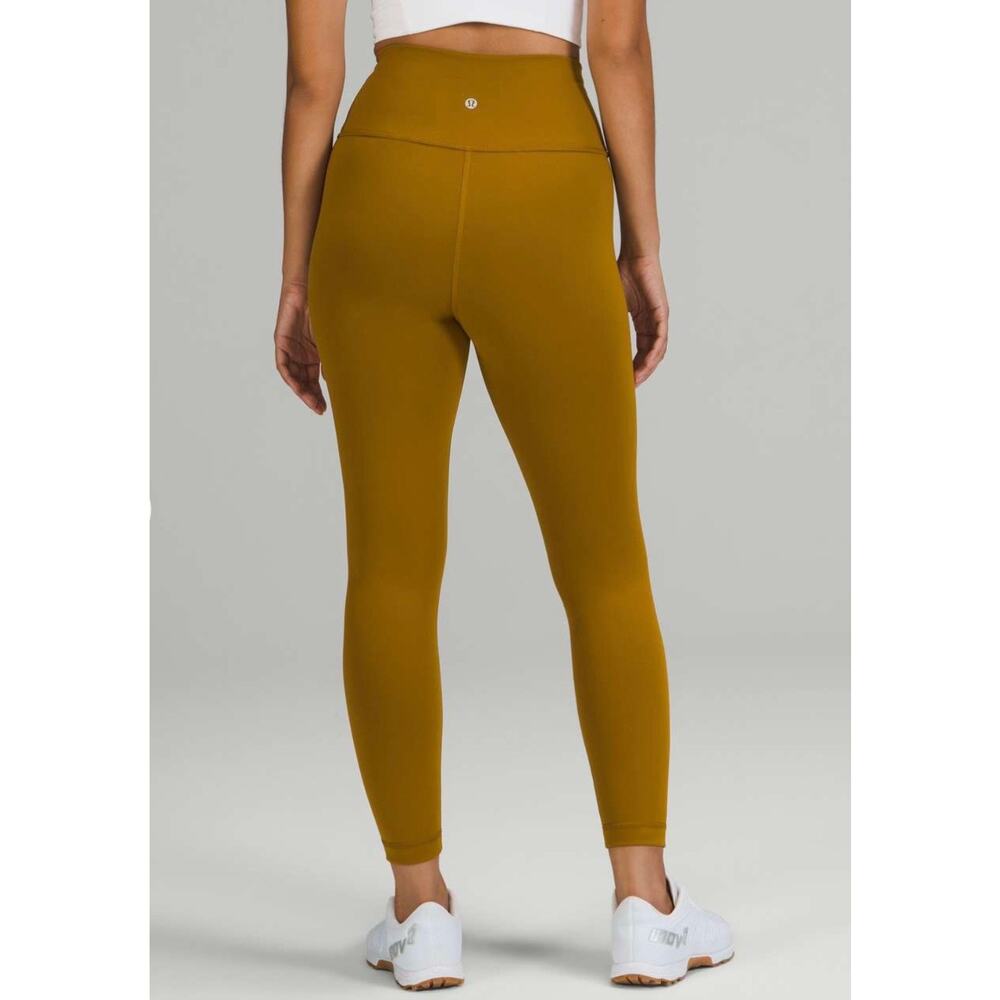 New Lululemon Wunder Train High-Rise Tight 25" Women's Workout Gold Spice Size 2